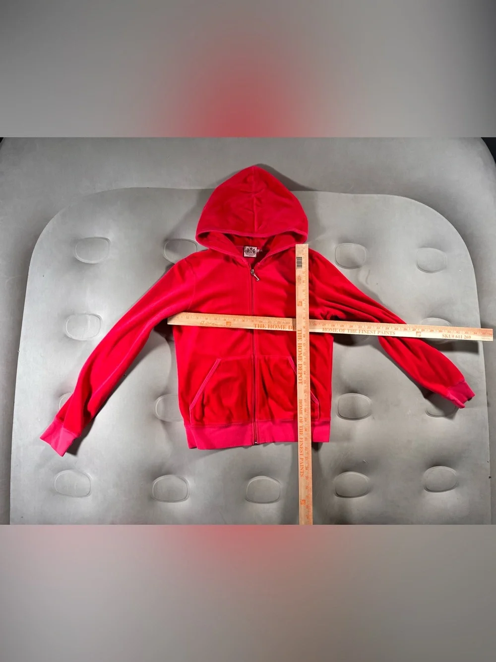 Juicy Couture Vintage Red Velour Tracksuit Y2K McBling Rare M/XL USA Made Retro